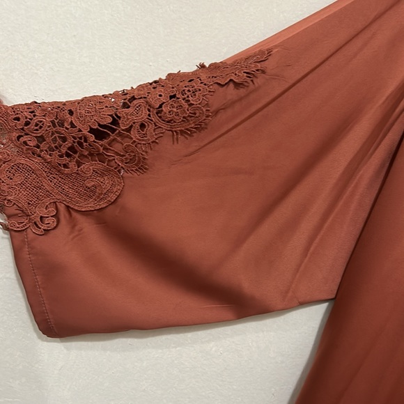 Bridesmaid Burnt Orange Robe - Picture 4 of 9